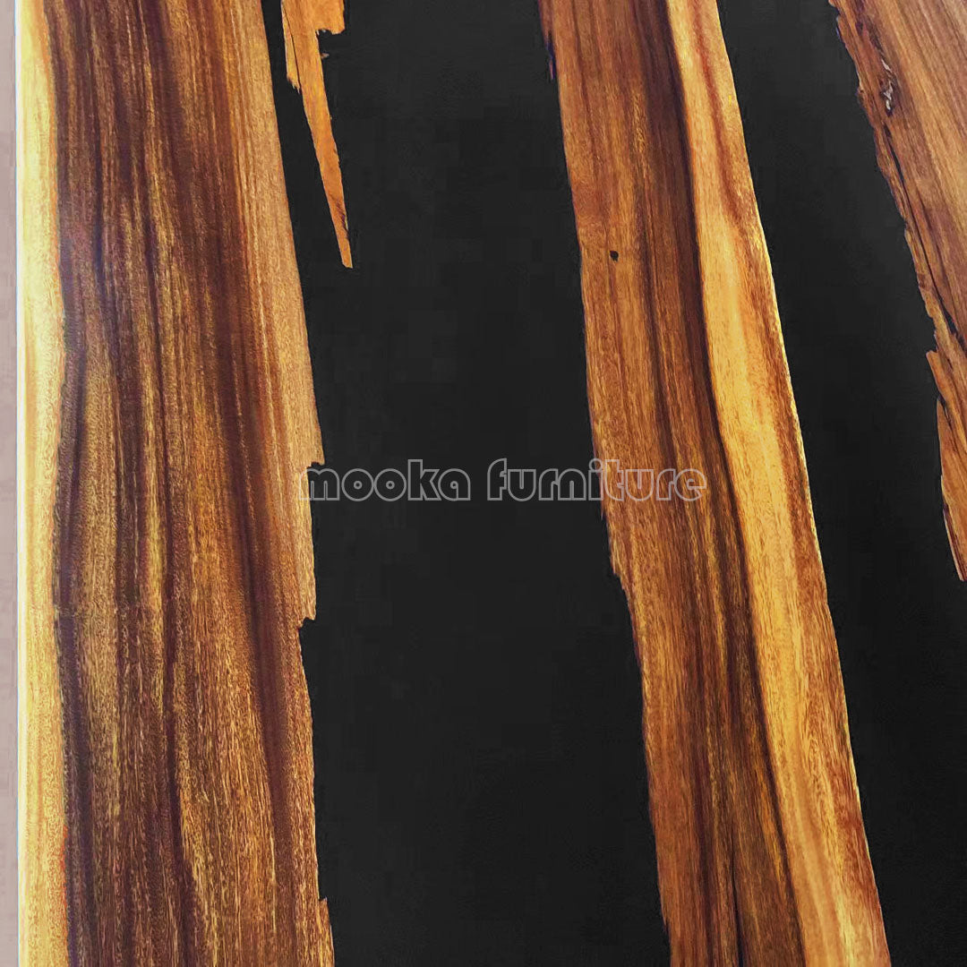 Resin Wood Dining Table - MOOKAFURNITURE