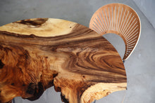 Load image into Gallery viewer, Resin Wood Dining Round Table - MOOKAFURNITURE