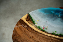 Load image into Gallery viewer, Resin Wood Dining Table Coffee Table - MOOKAFURNITURE