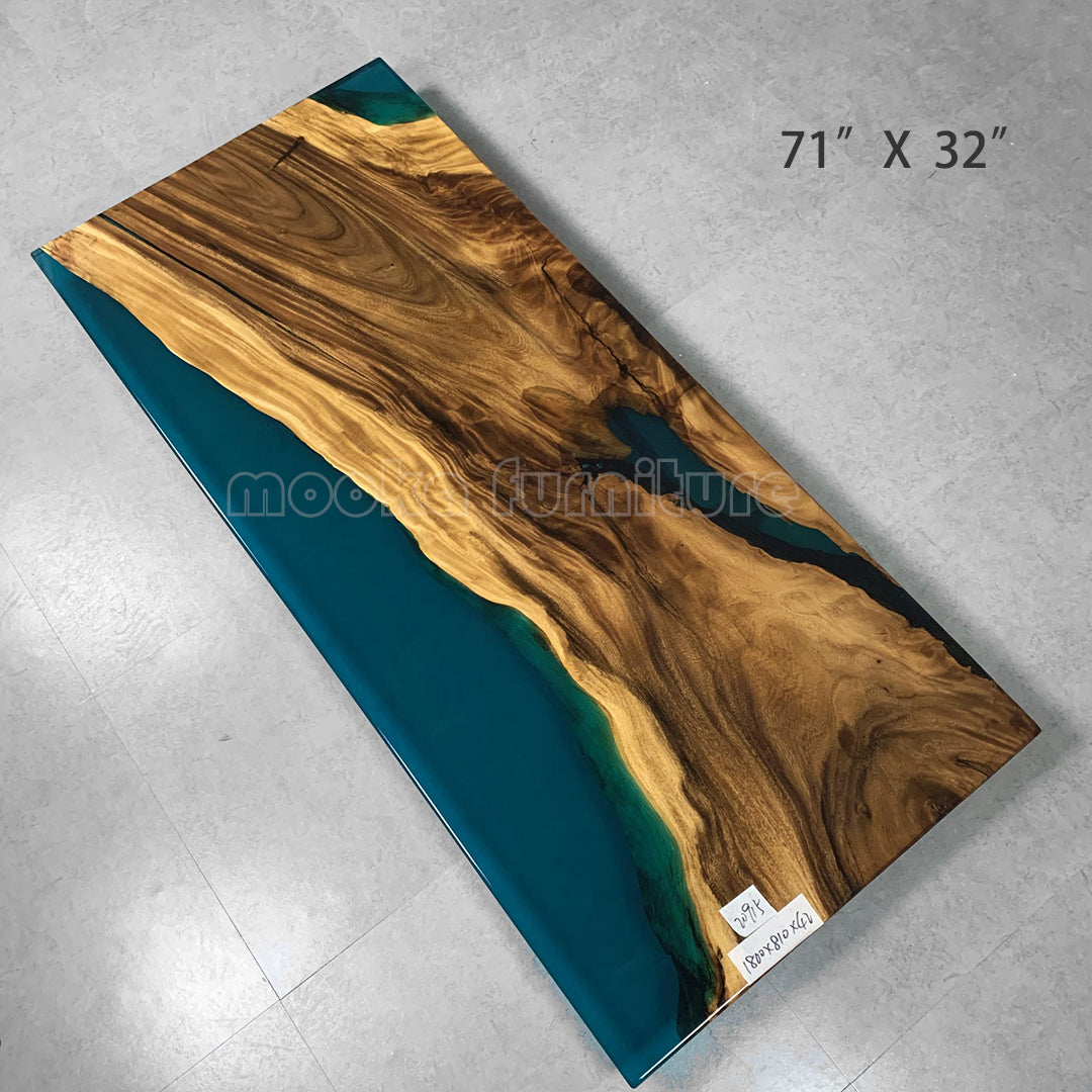 Resin Wood River Table - MOOKAFURNITURE