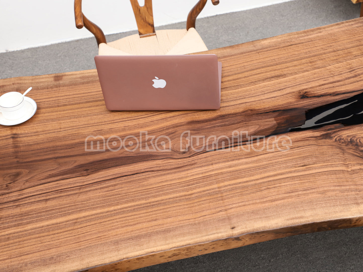 Resin Wood Table - MOOKAFURNITURE