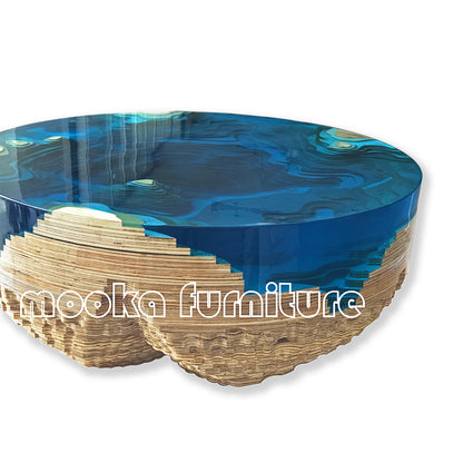 unique blue ocean abyss table - MOOKAFURNITURE