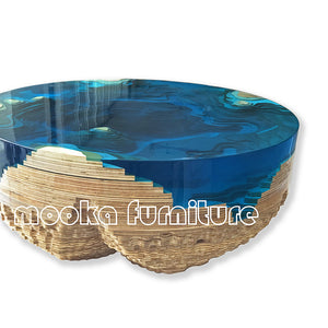 unique blue ocean abyss table - MOOKAFURNITURE
