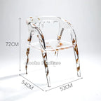 Resin Crystal Dining Chair - MOOKA FURNITURE