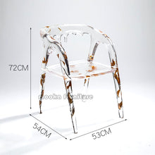 Load image into Gallery viewer, Resin Crystal Dining Chair - MOOKAFURNITURE