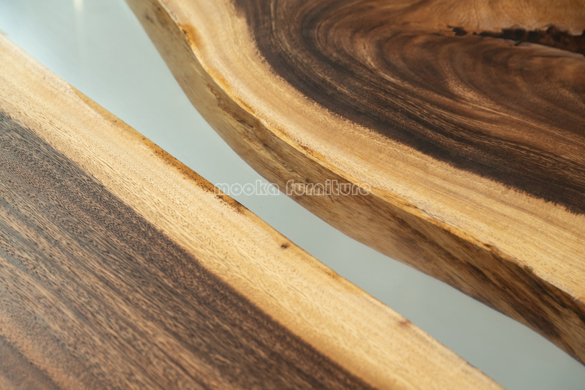 Resin Wood Dining Table - MOOKAFURNITURE