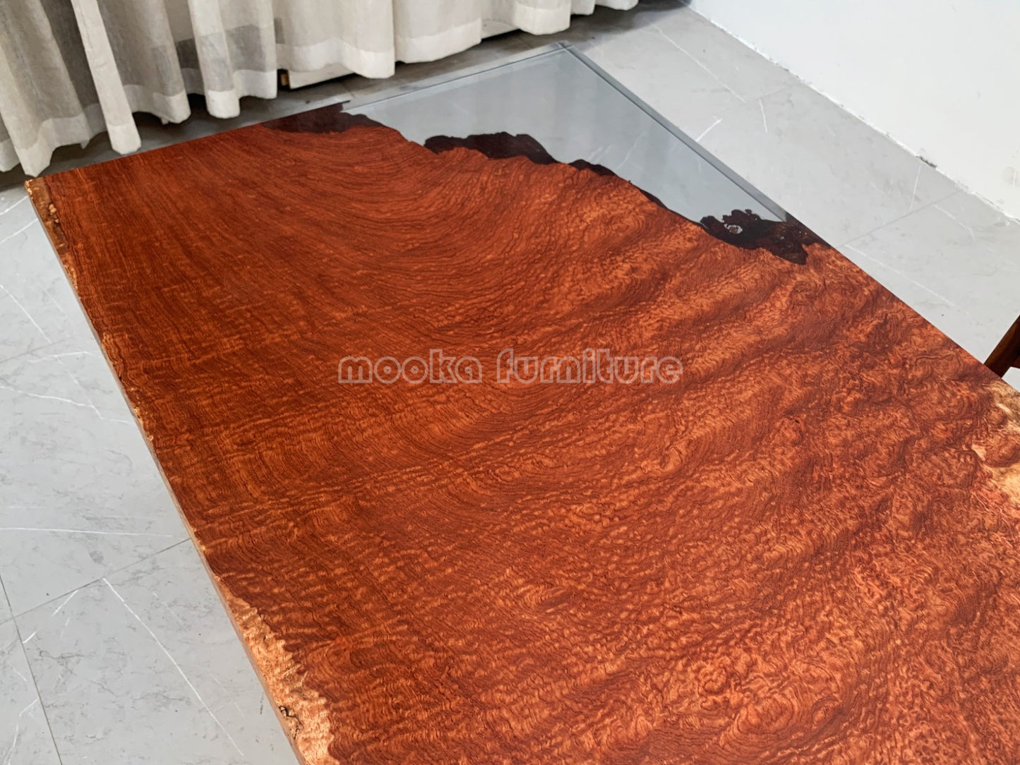 Resin Wood Table - MOOKAFURNITURE