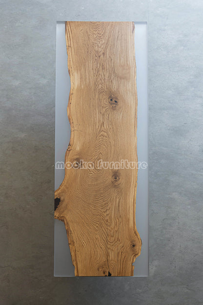 Resin Wood Dining Table - MOOKAFURNITURE