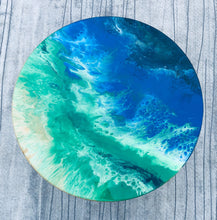 Load image into Gallery viewer, unique ocean beach wave design self leveling epoxy for table top - MOOKAFURNITURE