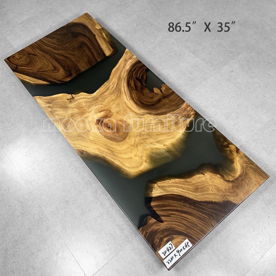 Resin Wood Table - MOOKAFURNITURE