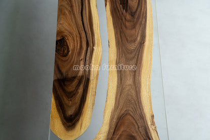 Resin Wood Dining Table - MOOKAFURNITURE