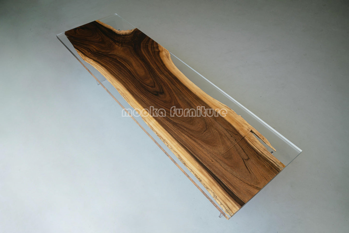 Resin Wood Dining Table - MOOKAFURNITURE