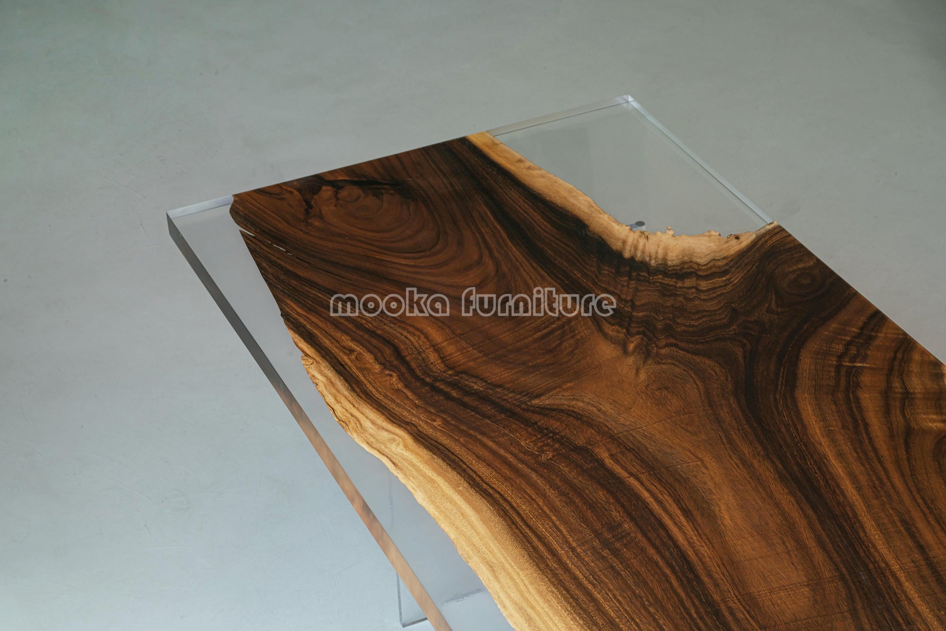 Resin Wood Dining Table - MOOKAFURNITURE