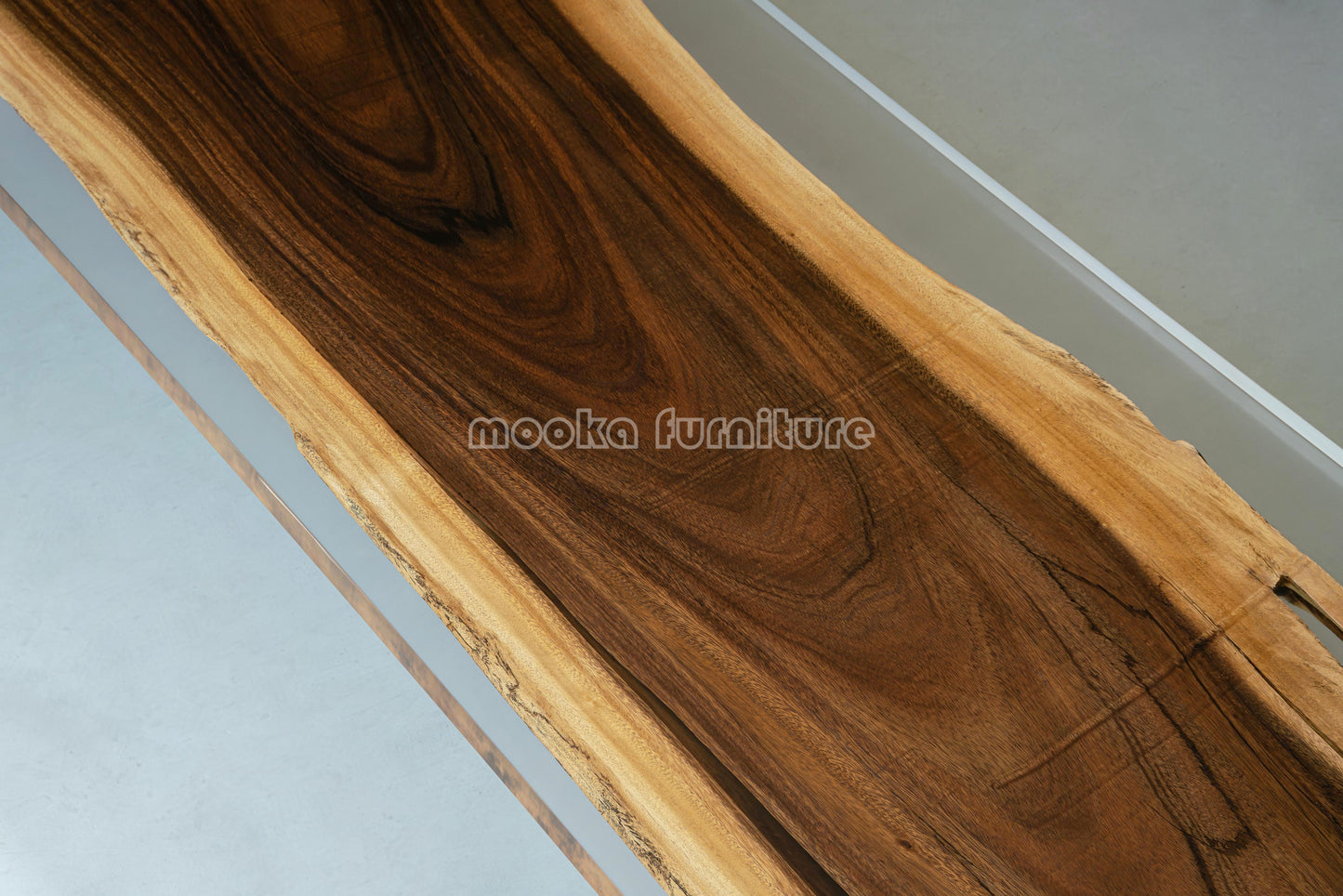 Resin Wood Dining Table - MOOKAFURNITURE