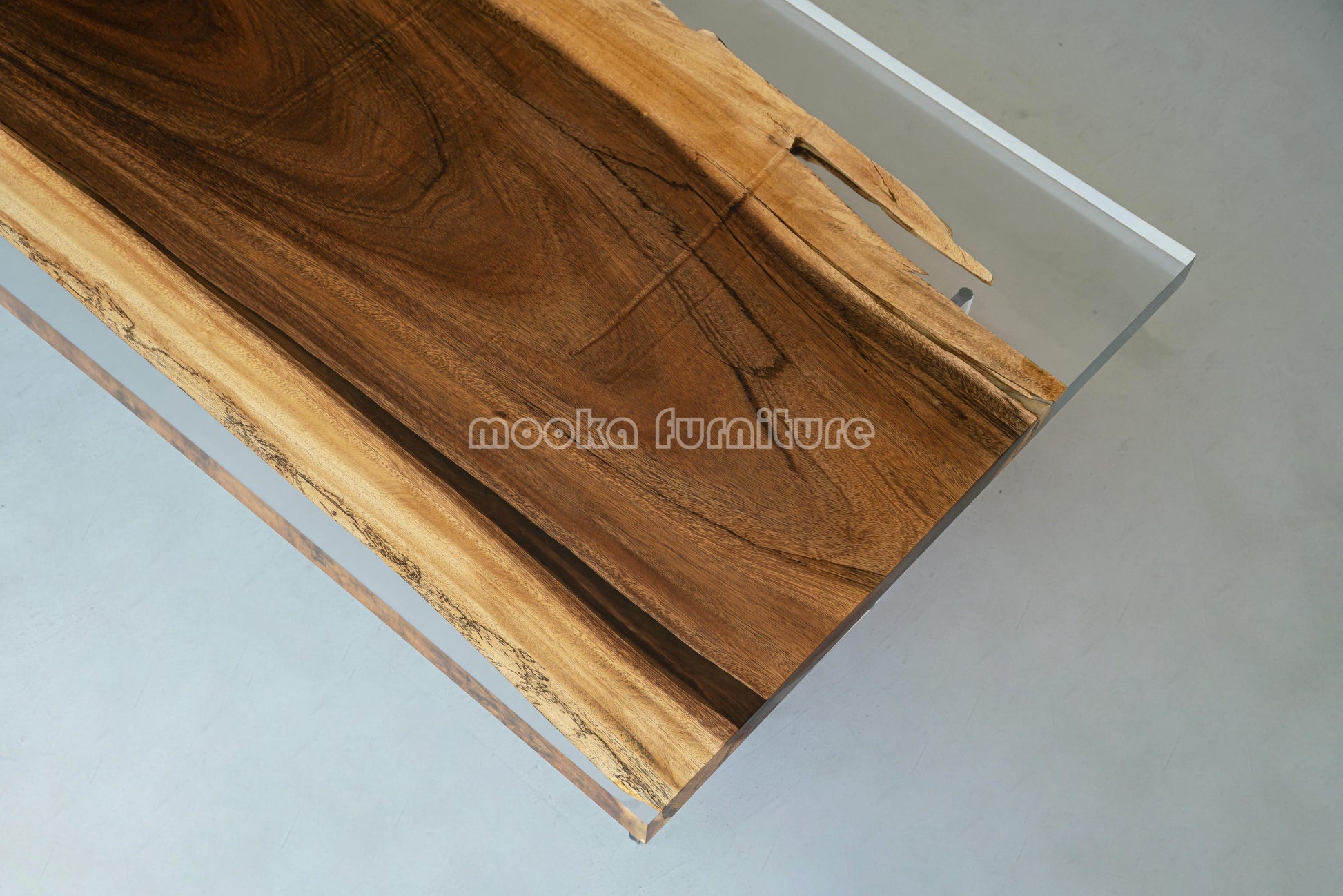 Resin Wood Dining Table - MOOKAFURNITURE