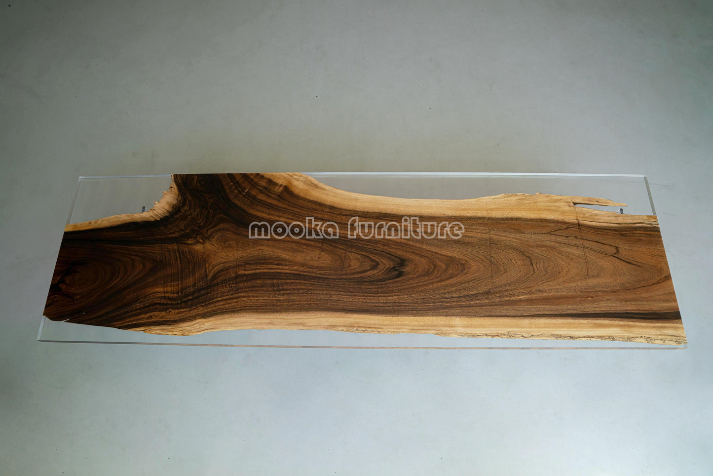 Resin Wood Dining Table - MOOKAFURNITURE