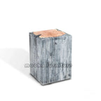 Clear epoxy wood stump nightstand - MOOKA FURNITURE