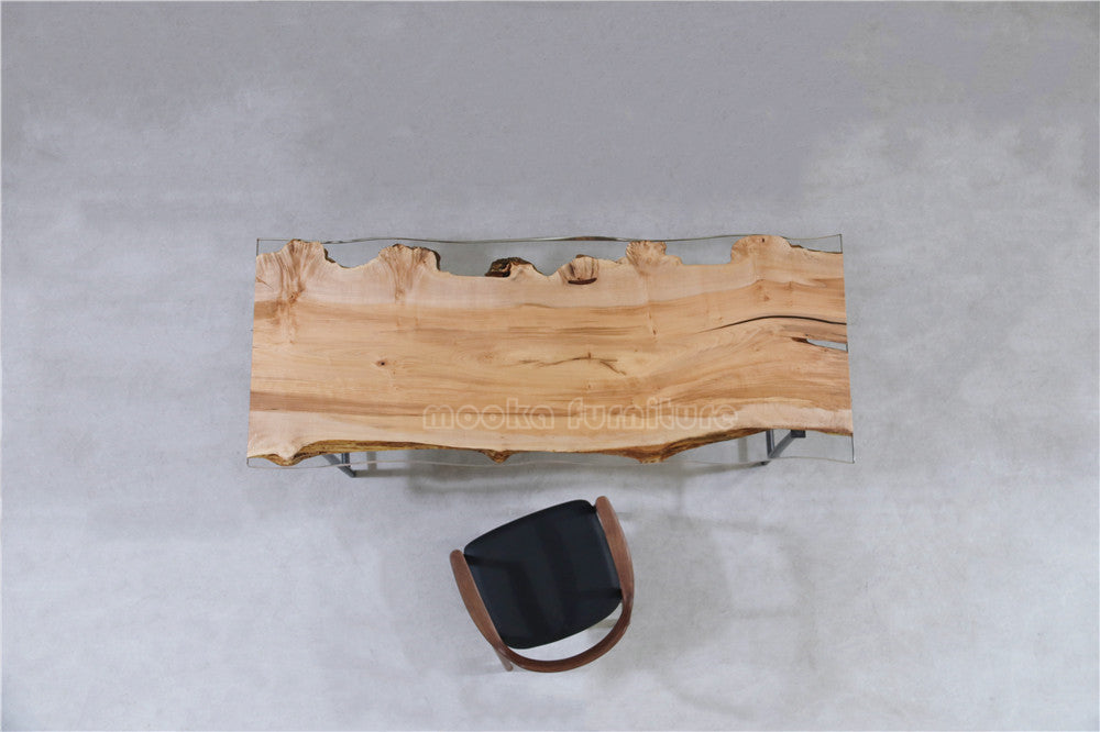 Resin Wood Table - MOOKAFURNITURE