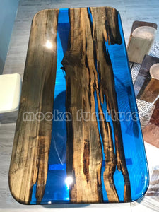 Resin Wood Table - MOOKAFURNITURE