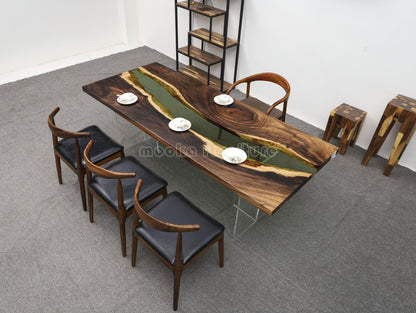 Resin Wood Table - MOOKAFURNITURE