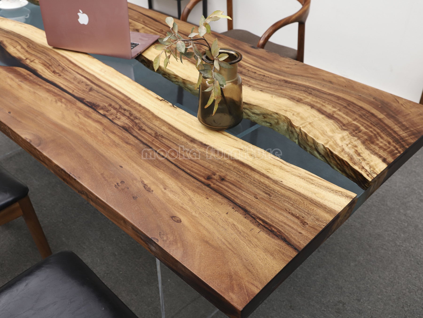 Resin Wood Table - MOOKAFURNITURE